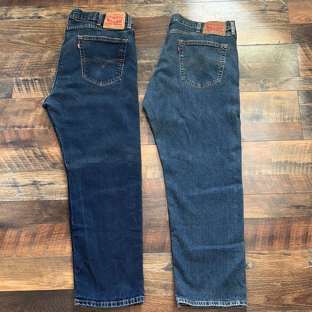 Men’s Levi 505 40x30L Great Condition Lightly Worn Jeans Denim Blue Collar